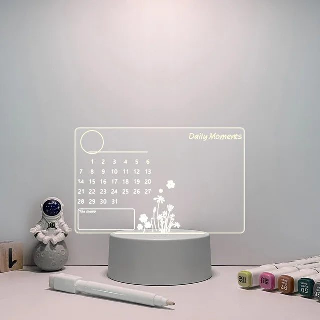 Night Light Changing Memo Board Creative Led Lamp Startek