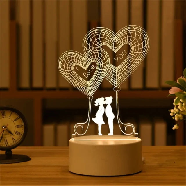 Romantic 3D Lamp Startek