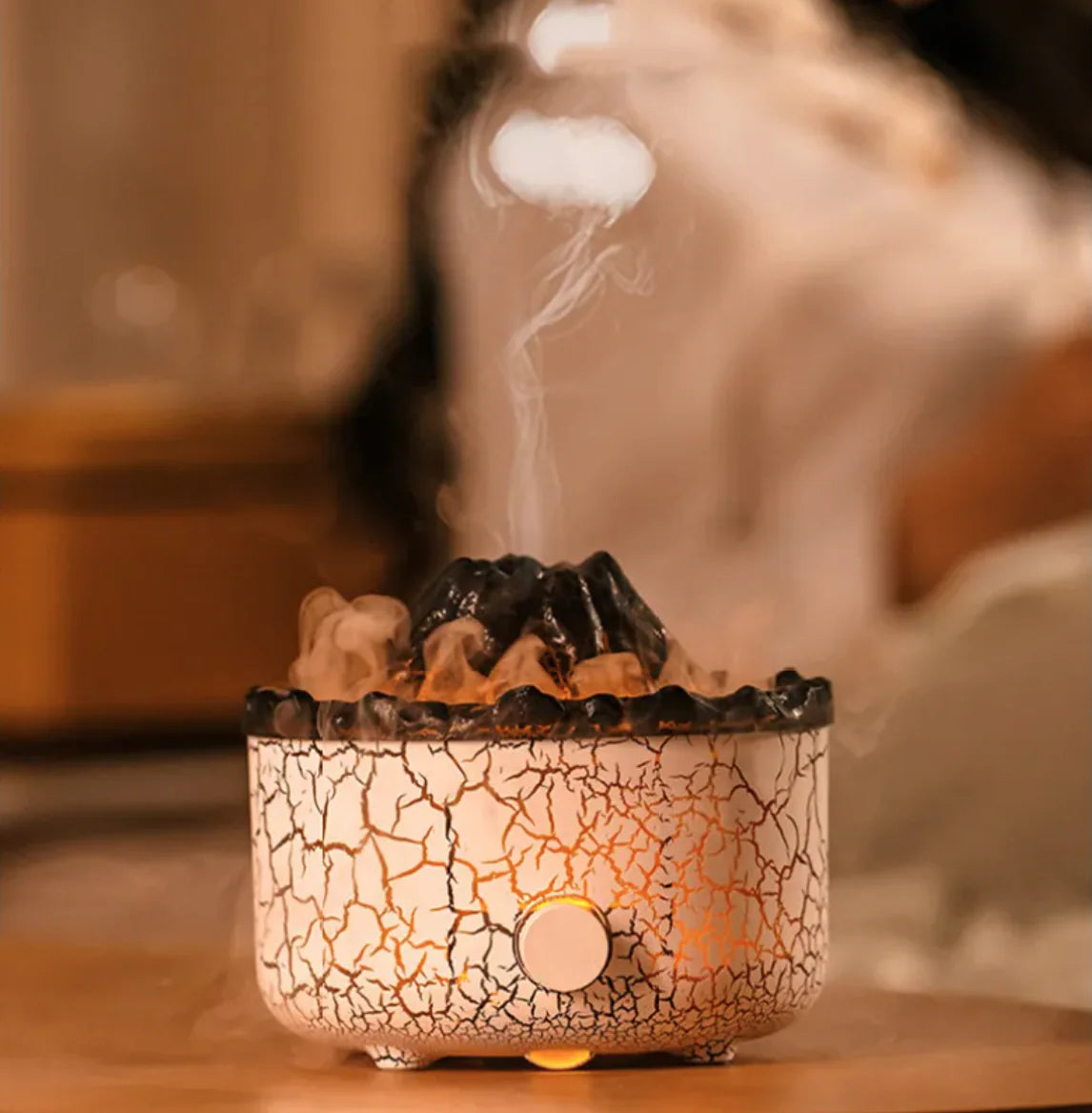 Volcano Flame Humidifier Diffuser Startek