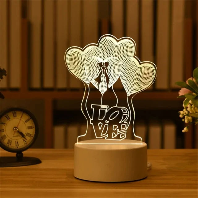 Romantic 3D Lamp Startek