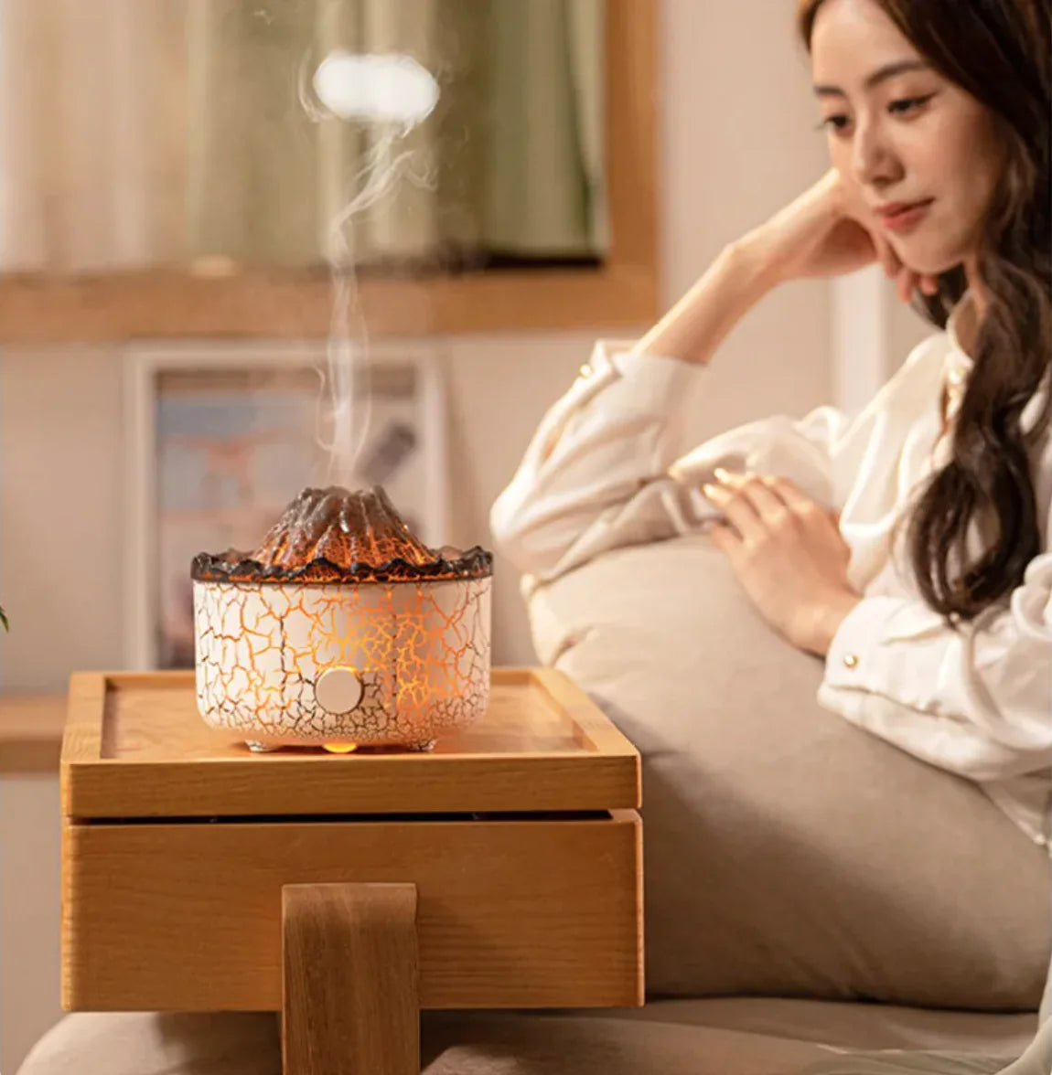 Volcano Flame Humidifier Diffuser Startek