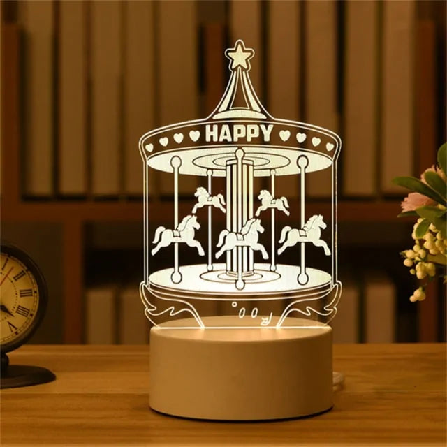 Romantic 3D Lamp Startek