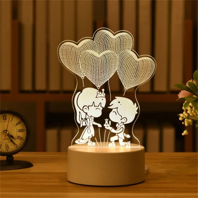 Romantic 3D Lamp Startek